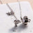 Disney x Short Story Necklace Chip And Mrs Potts - Silver