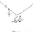 Disney x Short Story Necklace Flounder And Sebastian - Silver