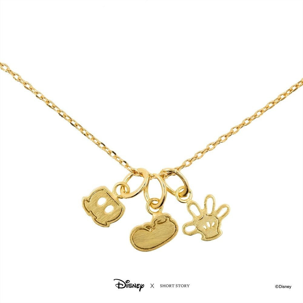 Disney X Short Story Necklace Mickey Shorts Shoe Glove - Gold