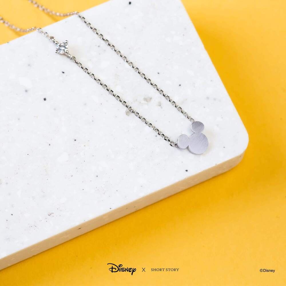 Disney X Short Story Necklace Mickey Ears - Silver