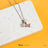 Disney X Short Story Necklace Mickey Gloves & Bow - Diamante Silver