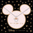 Disney X Short Story Necklace Minnie Ears Stencil - Diamante Silver