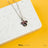 Disney X Short Story Necklace Minnie Ears - Diamante Silver