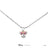 Disney X Short Story Necklace Minnie Ears - Diamante Silver