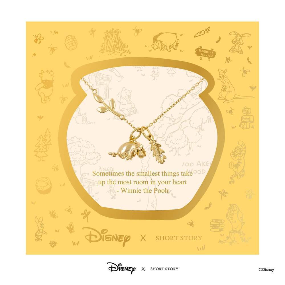Disney X Short Story Necklace Eeyore - Gold