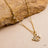 Disney x Short Story Necklace The Lion King Simba Face Stencil - Gold