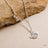 Disney x Short Story Necklace The Lion King Simba Face Stencil - Silver