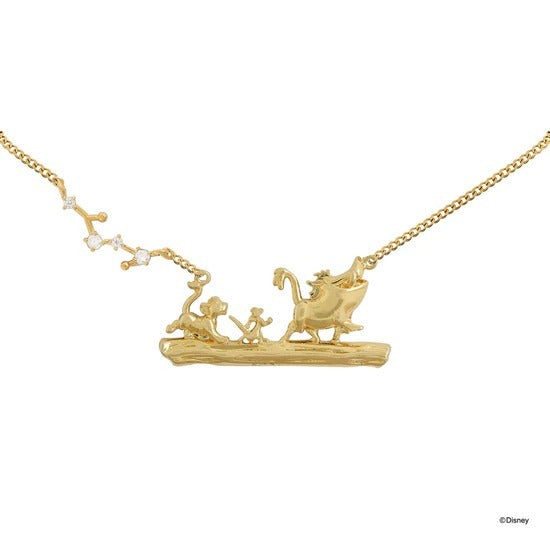 Disney x Short Story Necklace The Lion King No Worries - Gold