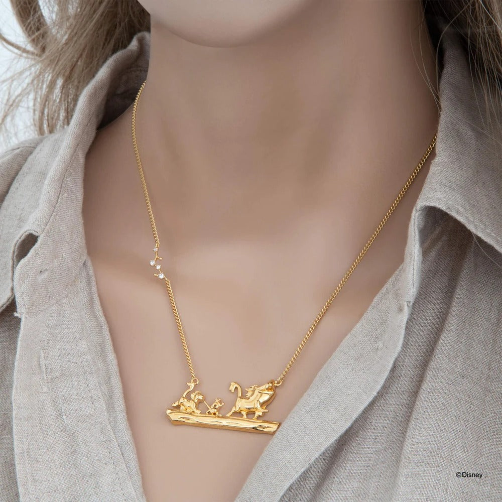 Disney x Short Story Necklace The Lion King No Worries - Gold