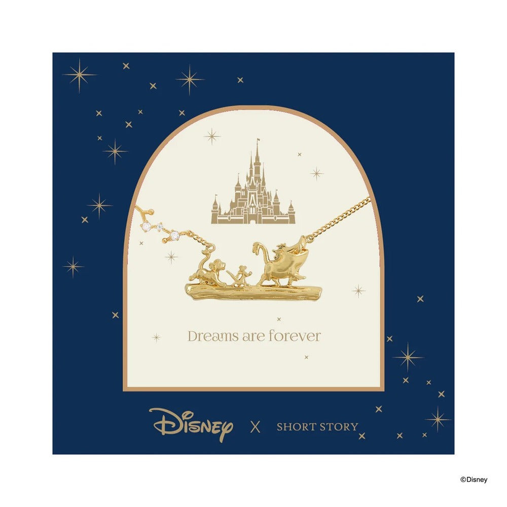 Disney x Short Story Necklace The Lion King No Worries - Gold