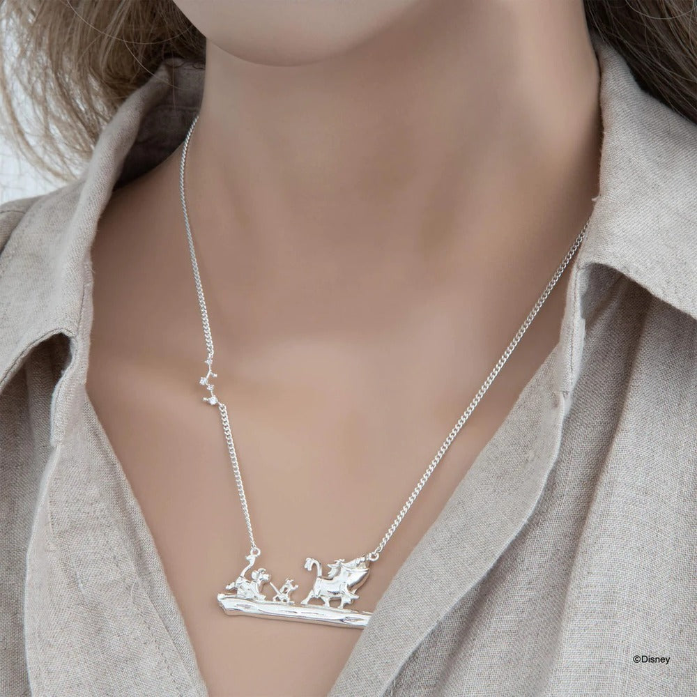 Disney x Short Story Necklace The Lion King No Worries - Silver
