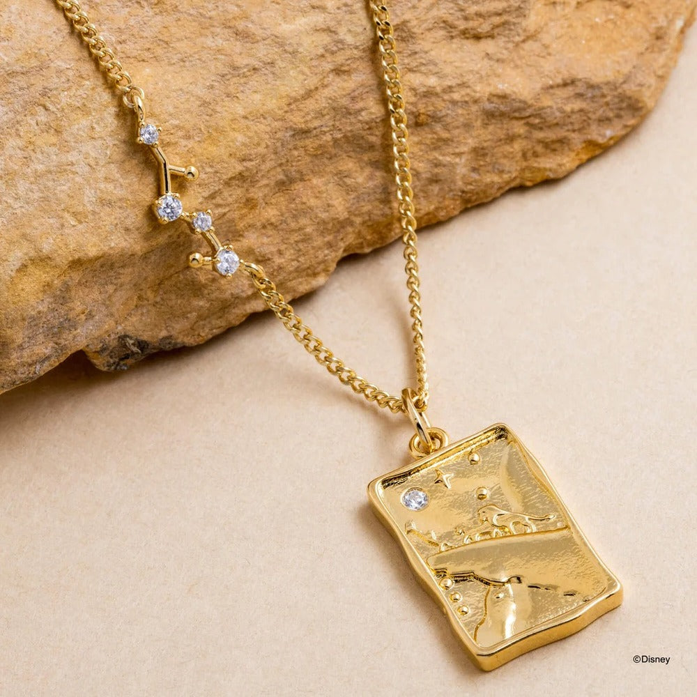 Disney x Short Story Necklace The Lion King Pride Rock - Gold
