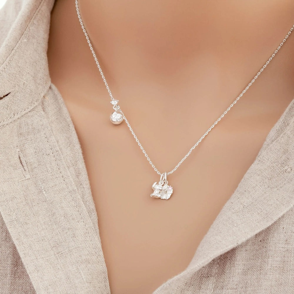 Disney x Short Story Necklace Lilo & Stitch - Silver