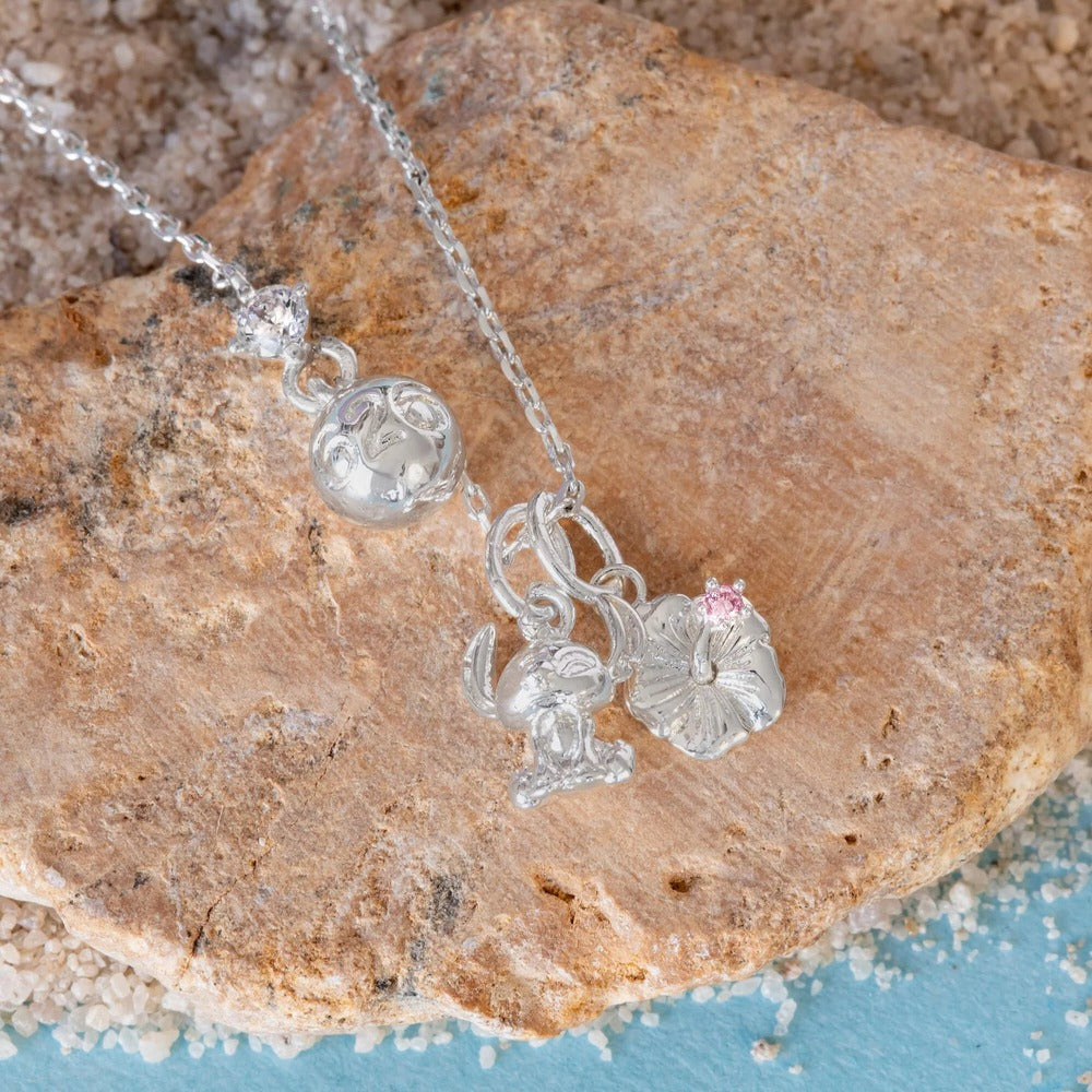 Disney x Short Story Necklace Lilo & Stitch - Silver