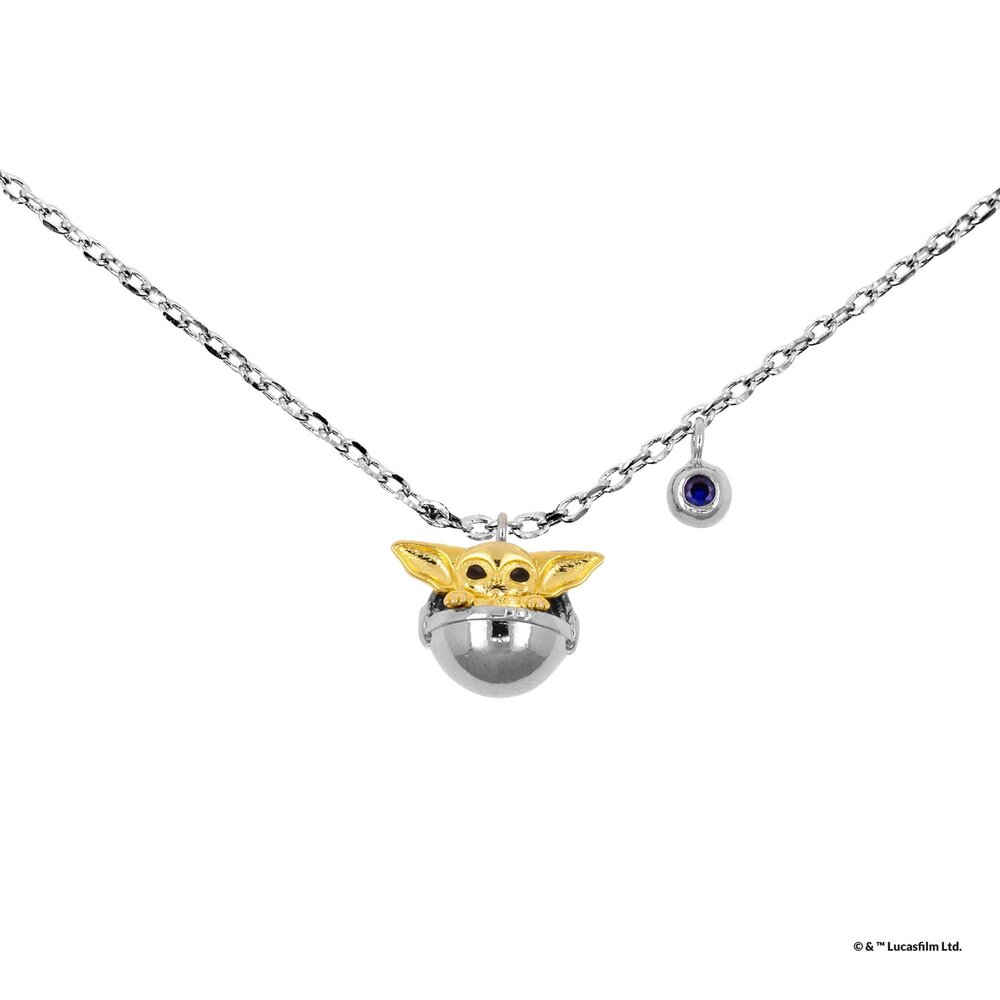 Star Wars x Short Story Necklace - Grogu - Silver