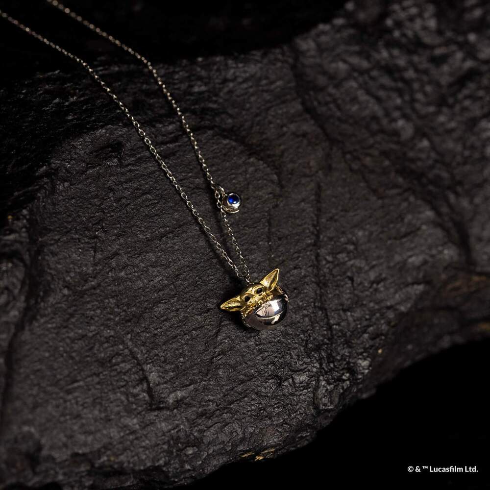 Star Wars x Short Story Necklace - Grogu - Silver
