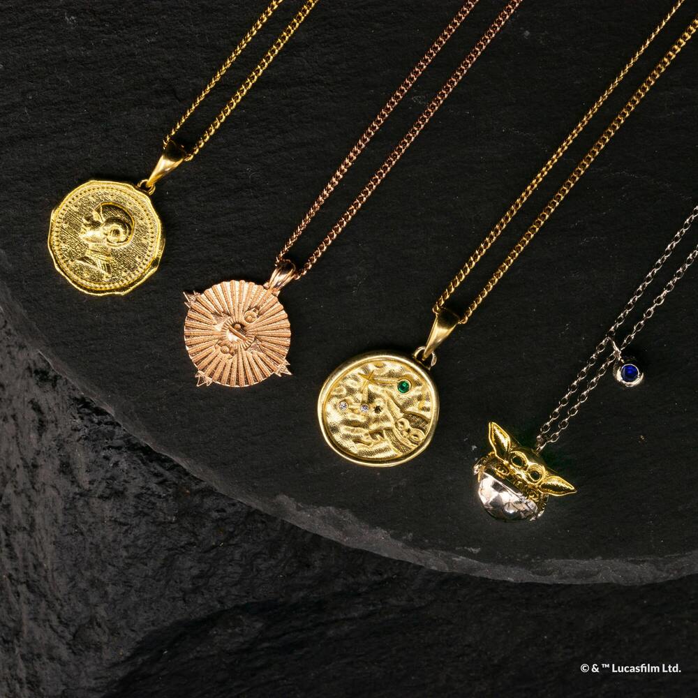 Star Wars x Short Story Necklace - Grogu - Silver