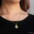 Star Wars x Short Story Necklace - Grogu Medallion - Gold