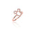 Disney Couture Kingdom Precious Metal - Mickey Mouse - Outline CZ Ring Rose Gold Large