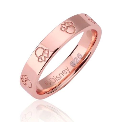 Disney Couture Kingdom Precious Metal - Minnie Mouse Band Ring Rose Gold Small
