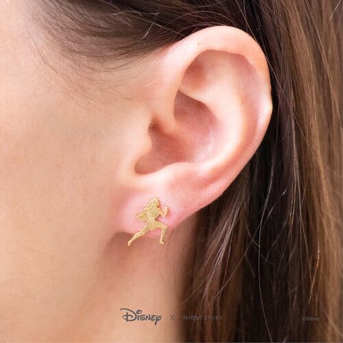 Disney x Short Story Earrings Pocahontas & Leaf - Gold