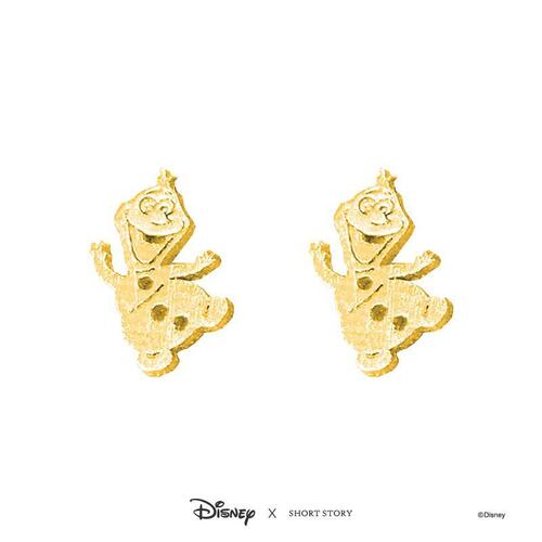 Disney x Short Story Earrings Frozen Olaf - Gold