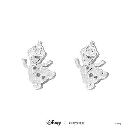 Disney x Short Story Earrings Frozen Olaf - Silver