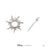 Disney x Short Story Earrings Tangled Star & Paintbrush - Silver