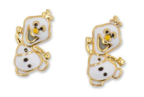 Disney x Short Story Earrings Frozen Olaf Snowman - Epoxy