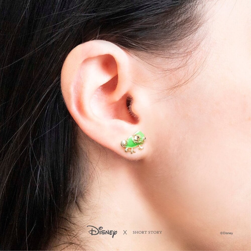 Disney x Short Story Earrings Tangled Pascal And Pan - Epoxy