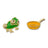 Disney x Short Story Earrings Tangled Pascal And Pan - Epoxy