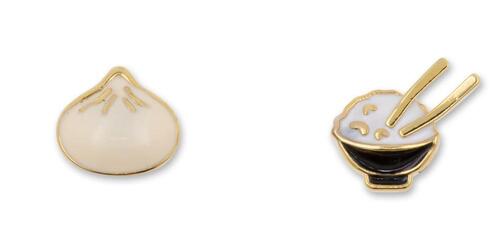 Disney x Short Story Earrings Mulan Dumpling & Rice - Epoxy