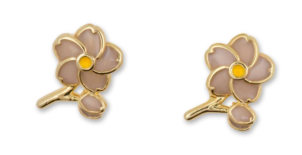Disney x Short Story Earrings Mulan Blossoms - Epoxy