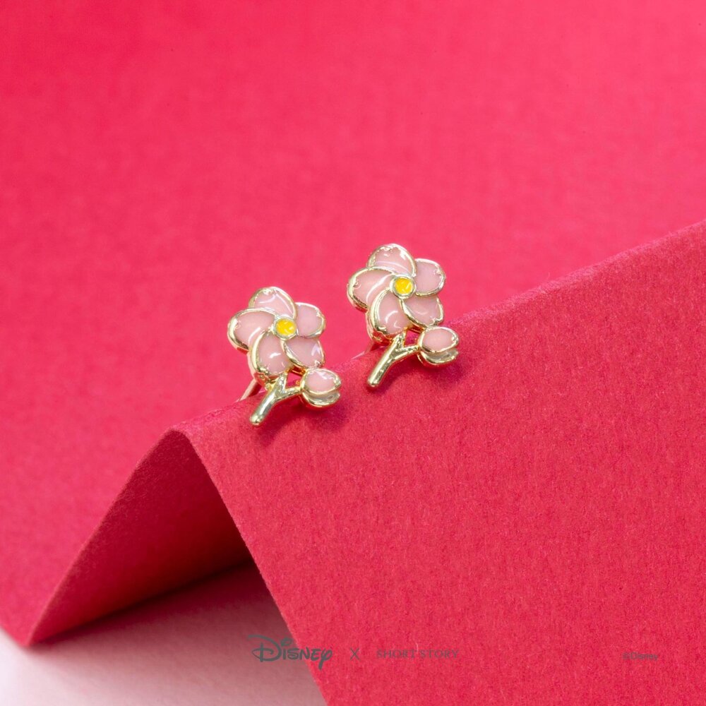 Disney x Short Story Earrings Mulan Blossoms - Epoxy