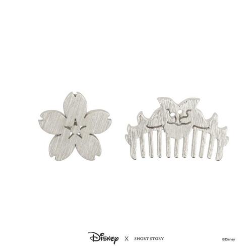 Disney x Short Story Earrings Mulan Brush & Blossom - Silver