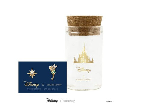 Disney X Short Story Earrings Tinkerbell & Star - Diamante