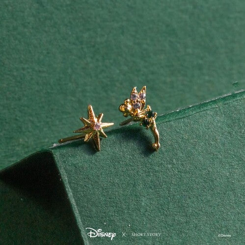 Disney X Short Story Earrings Tinkerbell & Star - Diamante