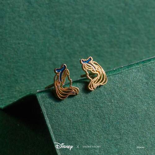 Disney x Short Story Earrings Alice Epoxy - Gold