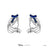 Disney x Short Story Earrings Alice Epoxy - Silver