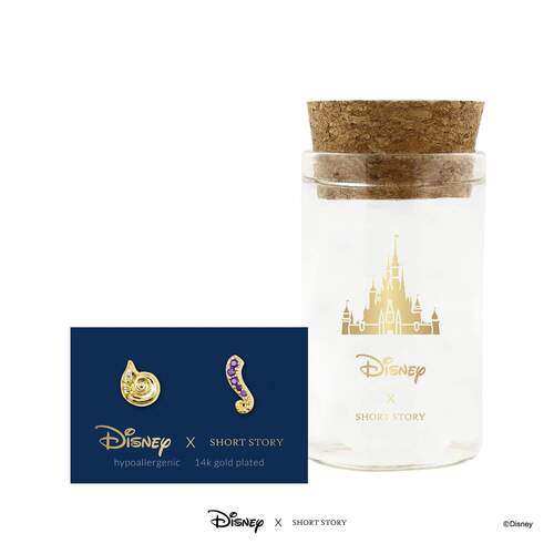 Disney x Short Story Earrings Ursula Snail Shell And Tentacle - Diamante