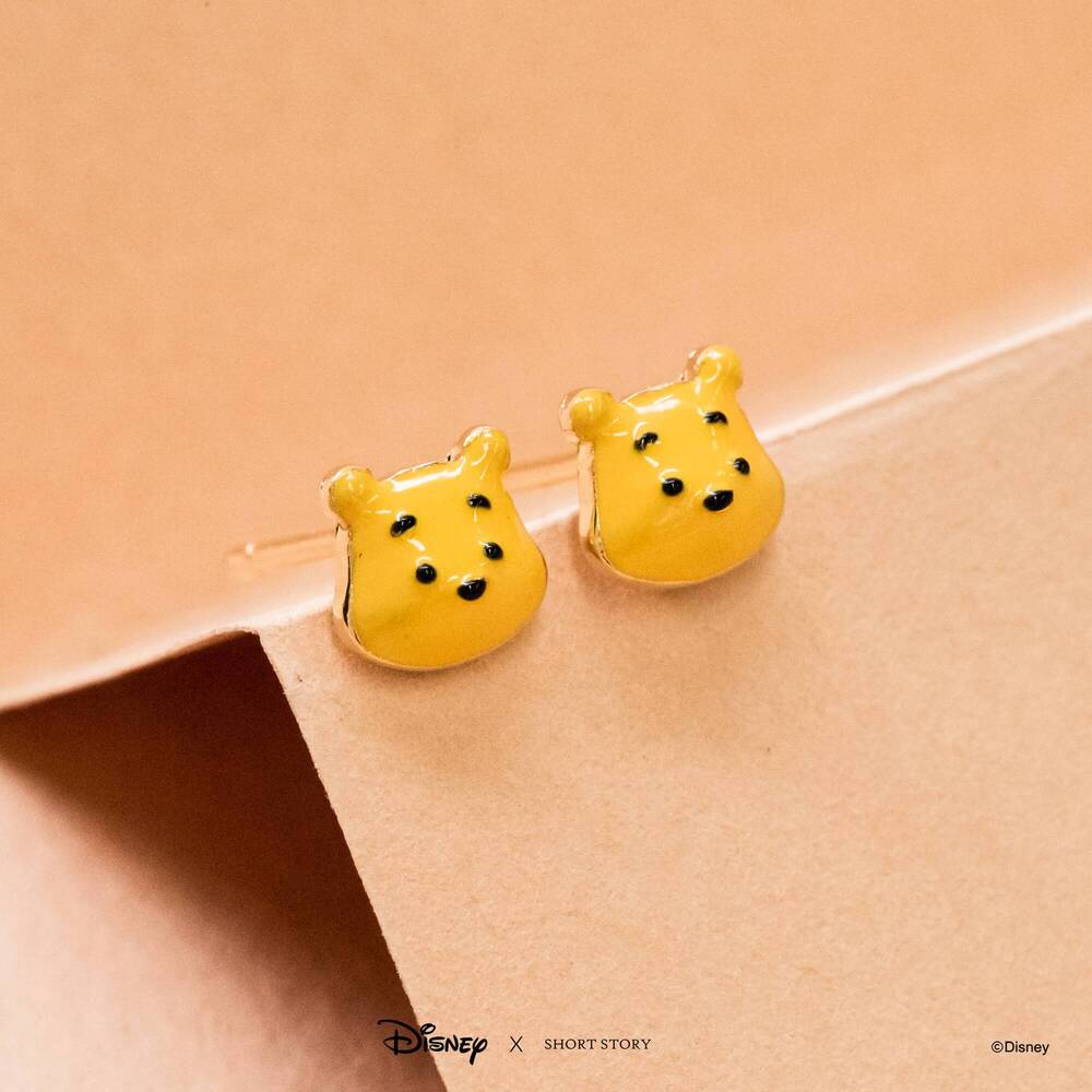 Disney x Short Story Earrings Pooh - Epoxy