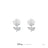 Disney x Short Story Earrings Belle's Rose - Silver