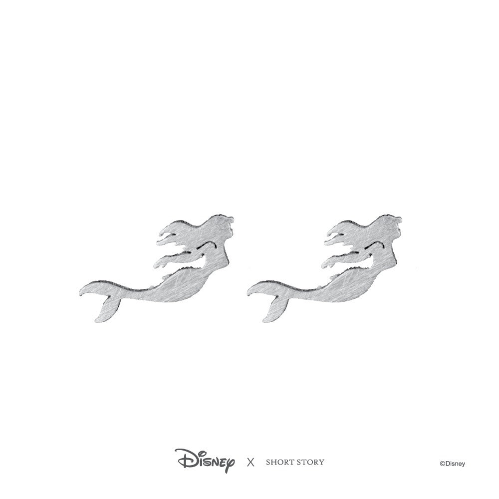 Disney x Short Story Earrings Ariel - Silver