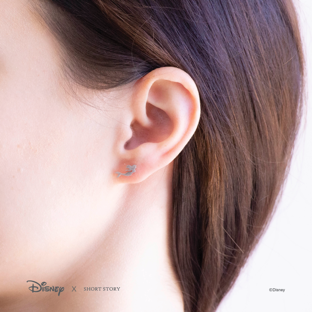 Disney x Short Story Earrings Ariel - Silver