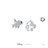 Disney x Short Story Earrings Sebastian and Flounder - Silver