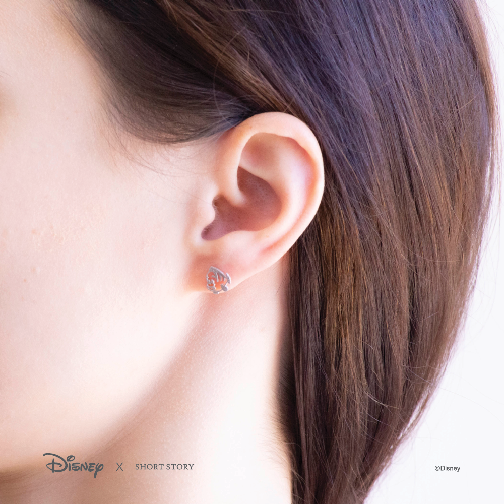 Disney x Short Story Earrings Sebastian and Flounder - Silver