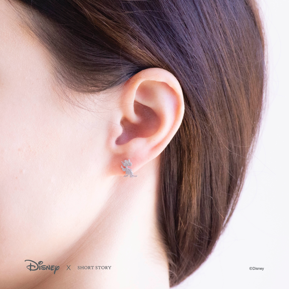 Disney x Short Story Earrings Jaq And Gus - Silver