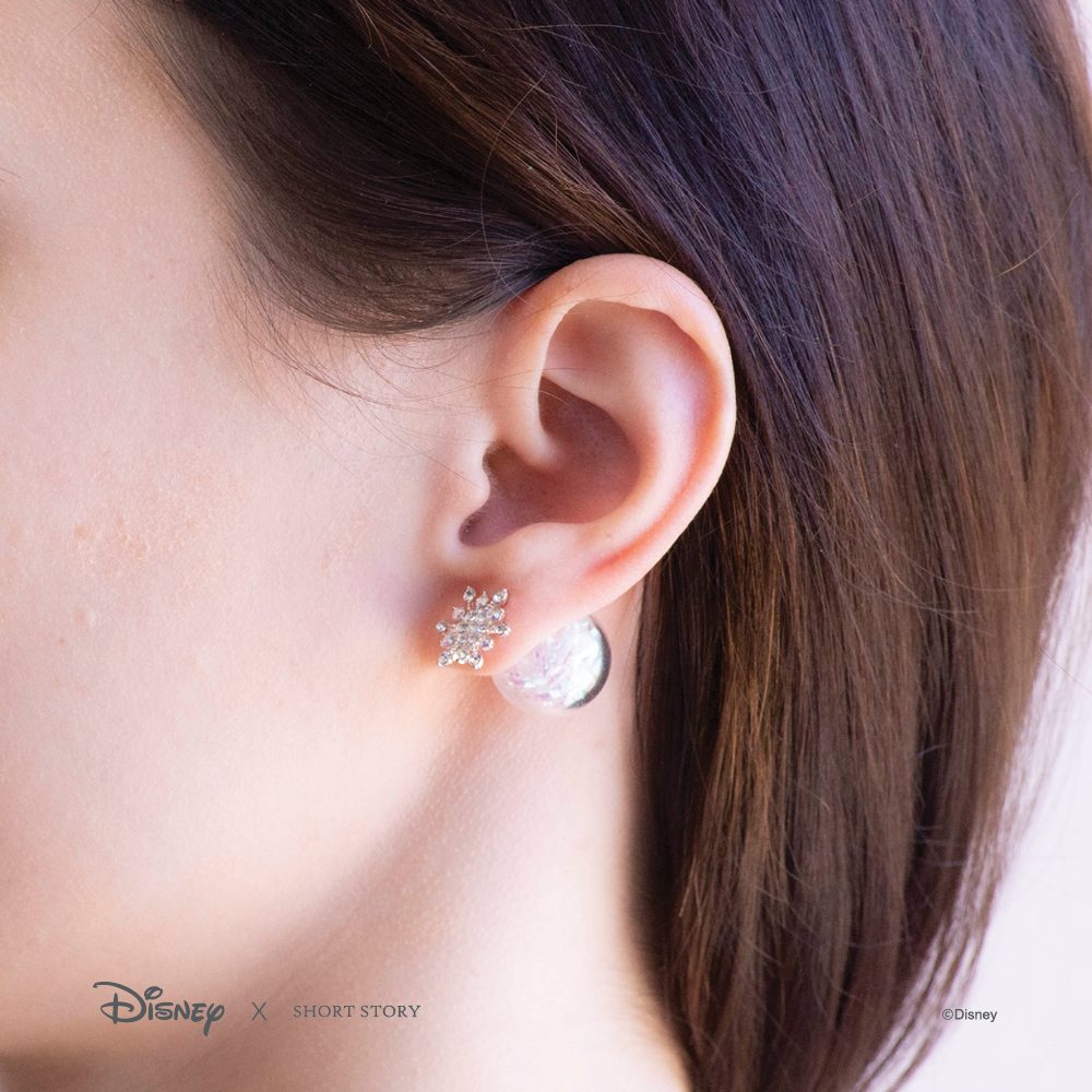 Disney x Short Story Earrings Jasmine Lotus - Gold