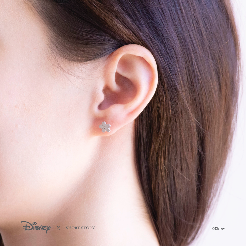 Disney x Short Story Earrings Mulan Sakura - Silver