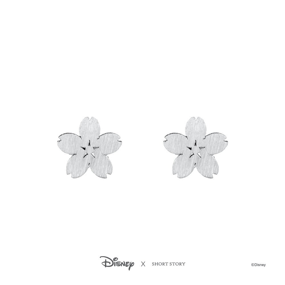 Disney x Short Story Earrings Mulan Sakura - Silver